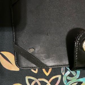 Nine West black folder purse